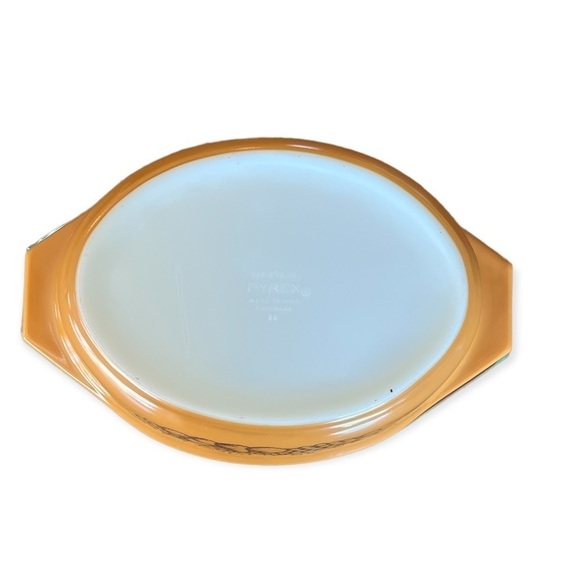 PYREX Vintage Old Orchard 2.5 Clear Glass Cover Casserole Dish #045 - Picture 5 of 9